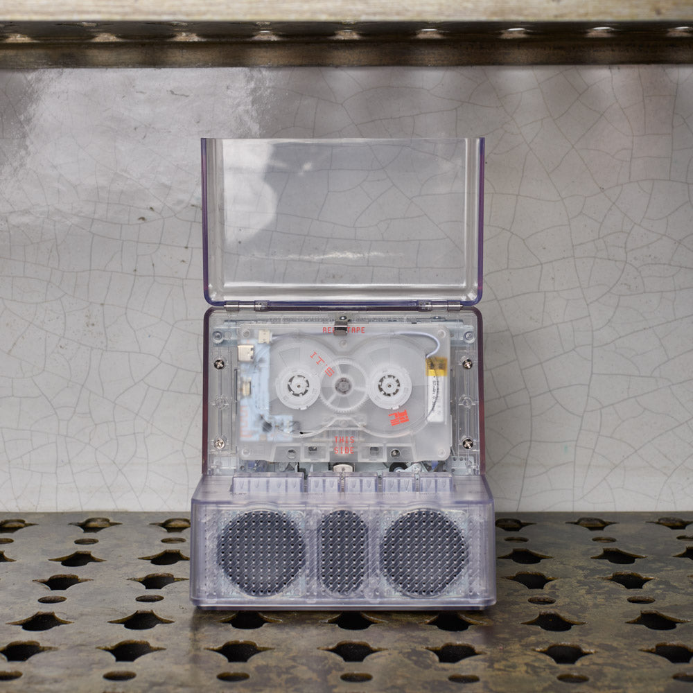 Lecteur cassette et enceinte - Bluetooth 5.0 - Transparent