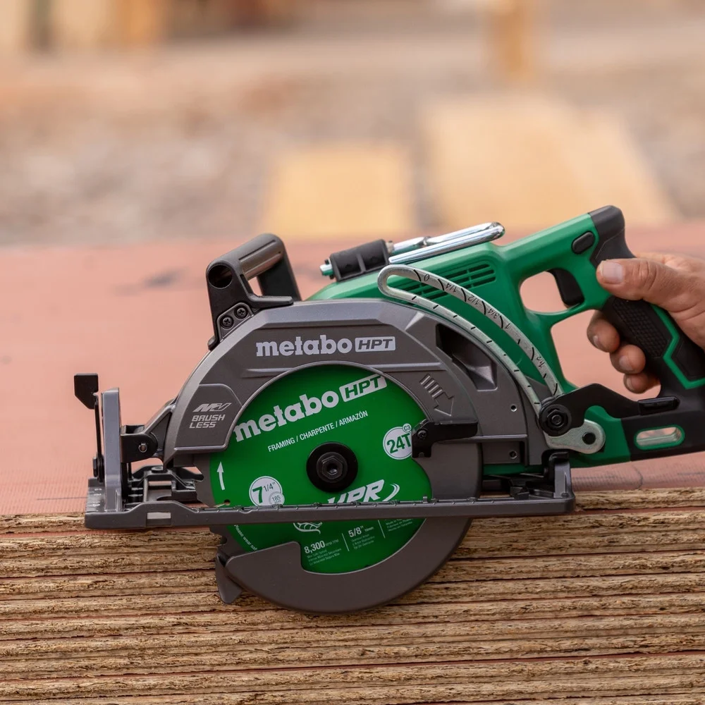 Metabo HPT 36V Cordless 7-1/4" Rear Handle Circular Saw, 500 Cuts Per Charge, Lightweight at 8.2 Lbs - Image 4