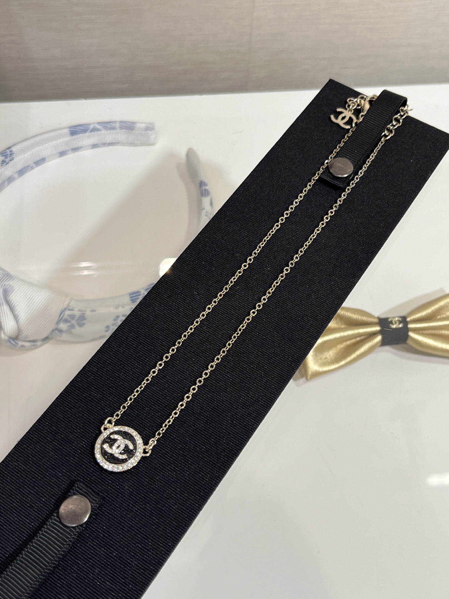 Chanel Diamond CC Round Pendant Necklace - Original Replica Club