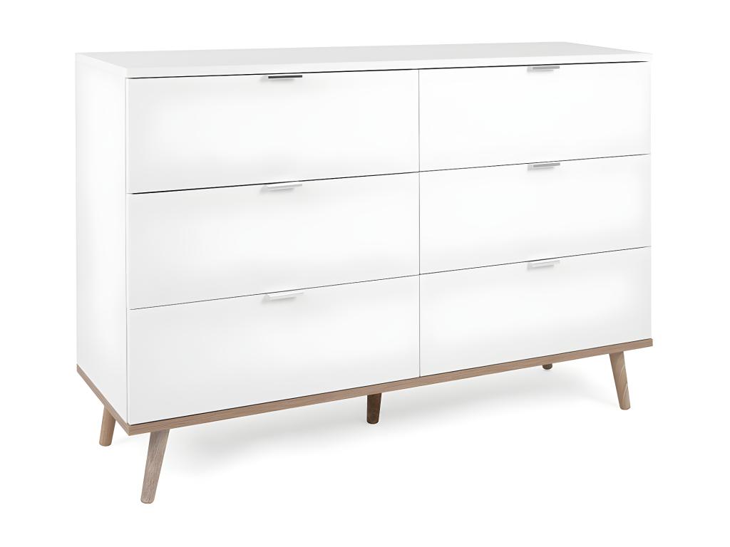 Cómoda 6 Cajones - An120 cm - Lujodec