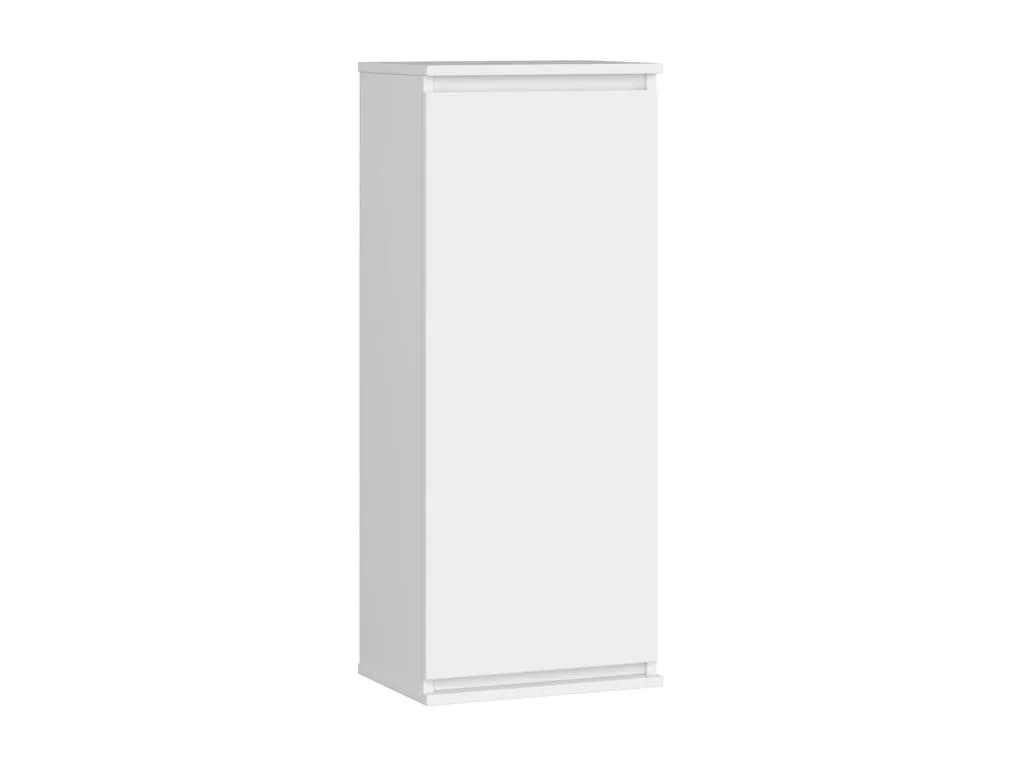 Armario de pared Hogarmini W40 Blanco 40 cm 1 puerta color Blanco mate 3 estantes 40x30x99 cm dmwz57267