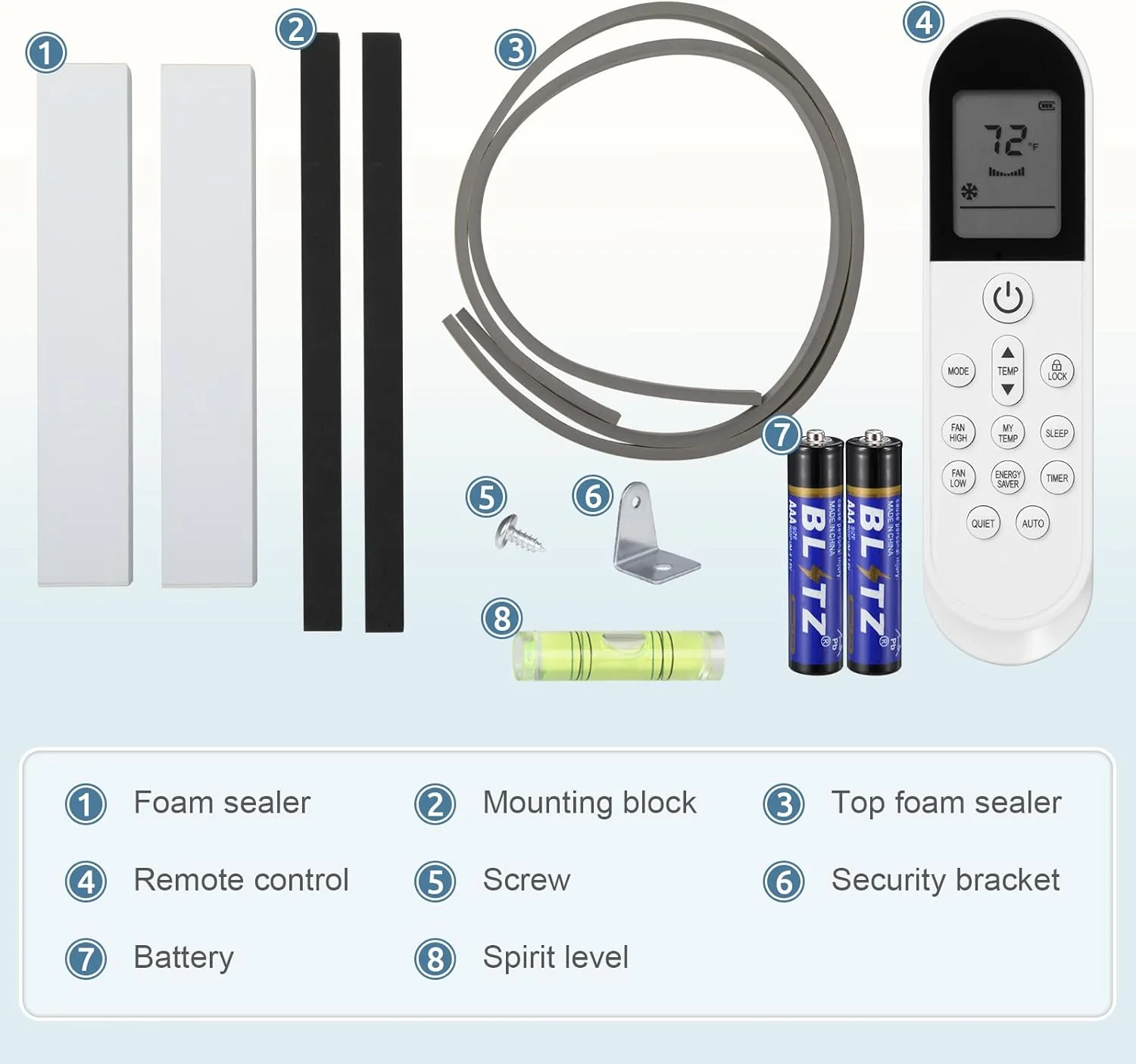 Antarctic Star 12,000 BTU U-Shaped Window Air Conditioner Unit Cools up to 550 Sq.Ft. with 6 Modes 24H Timer, Ultra Quiet Window AC Units