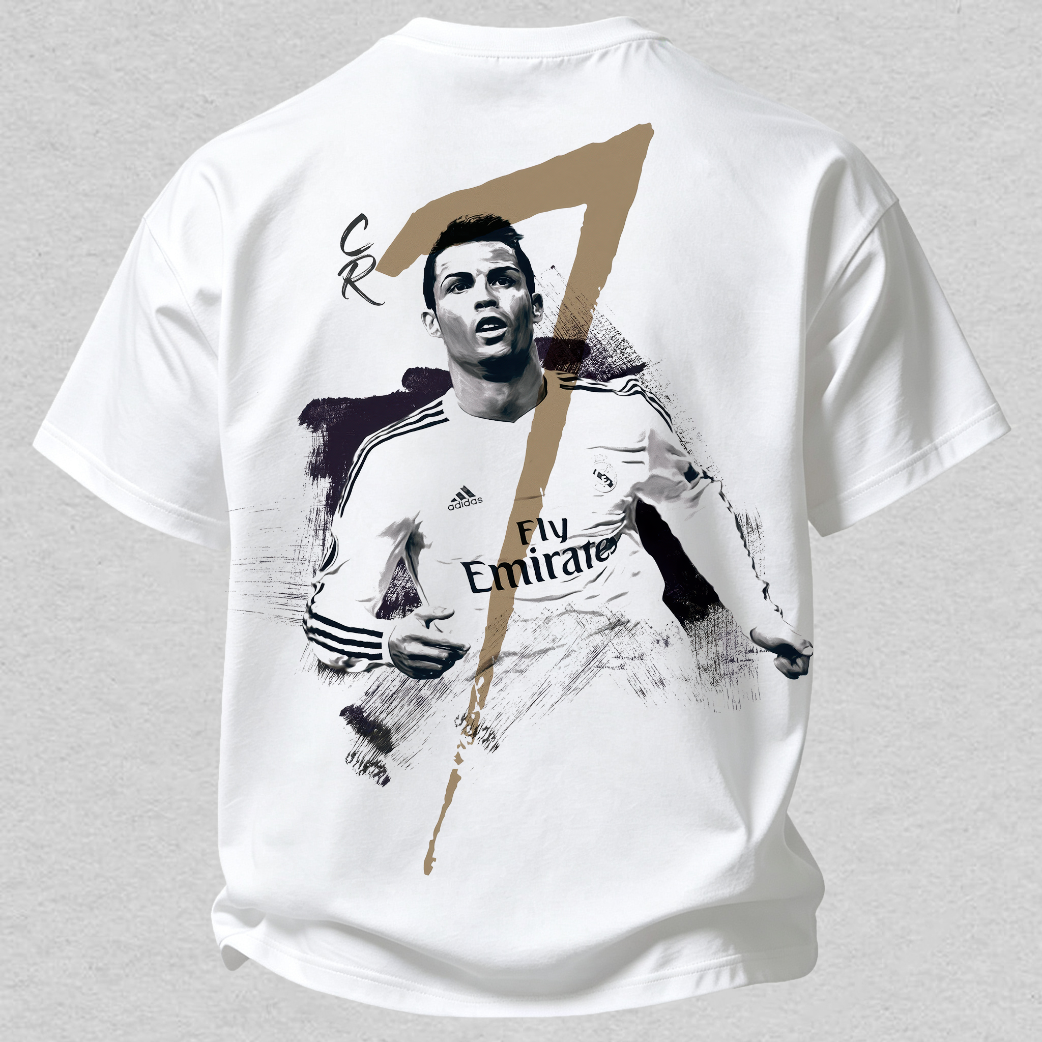 Madrid Football Legend #7 Graphic Printed Unisex Oversized T-shirt