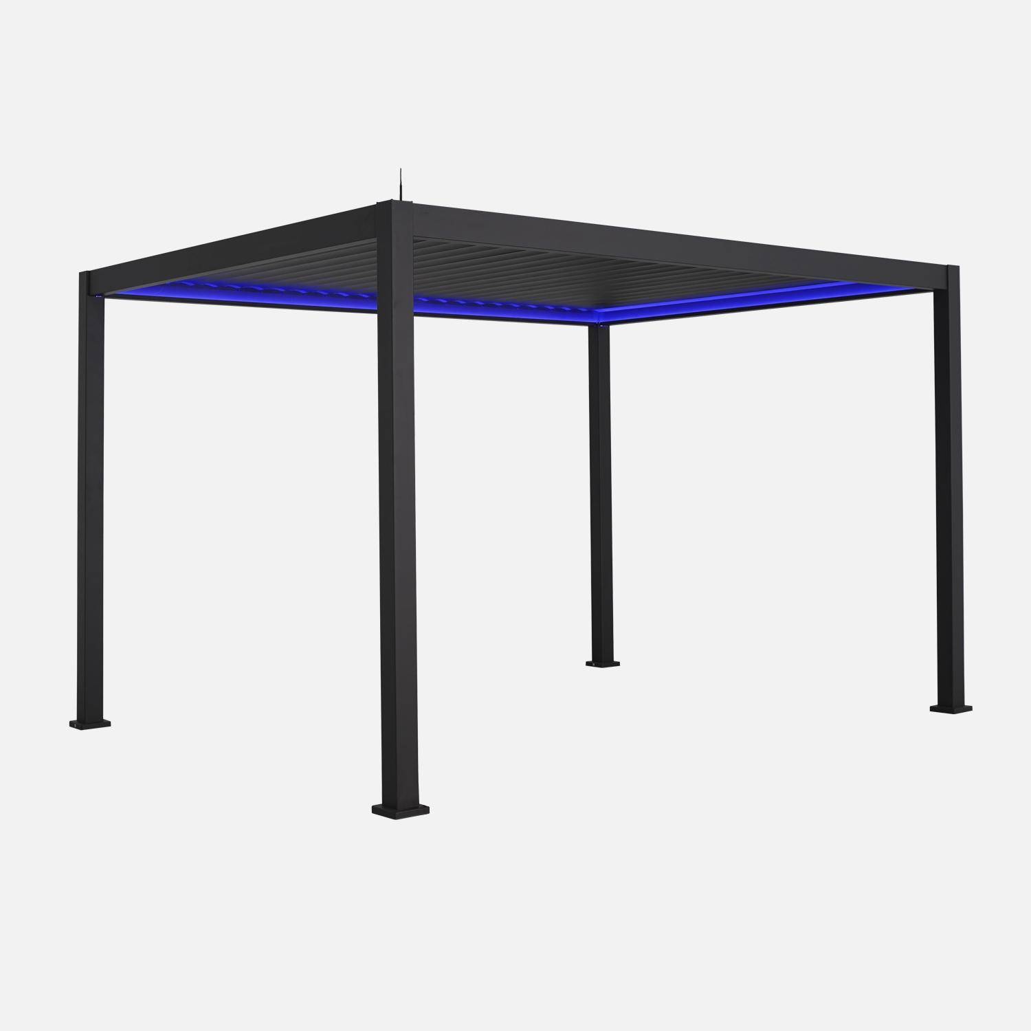 Triomphe 3x4m LED - Pérgola bioclimática de aluminio con iluminación LED 3x4m