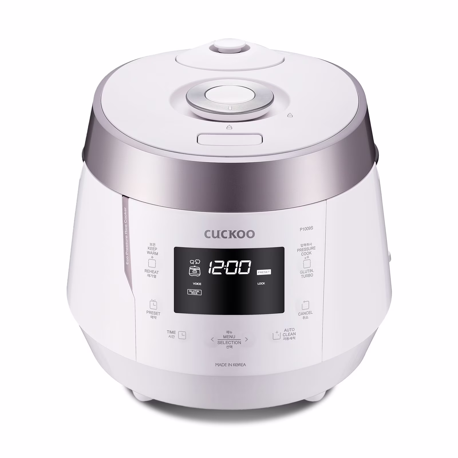 Cuckoo CRP - P1009SW 10 - Cup (Uncooked) Heating Pressure Rice Cooker Warmer with Nonstick Inner Pot
