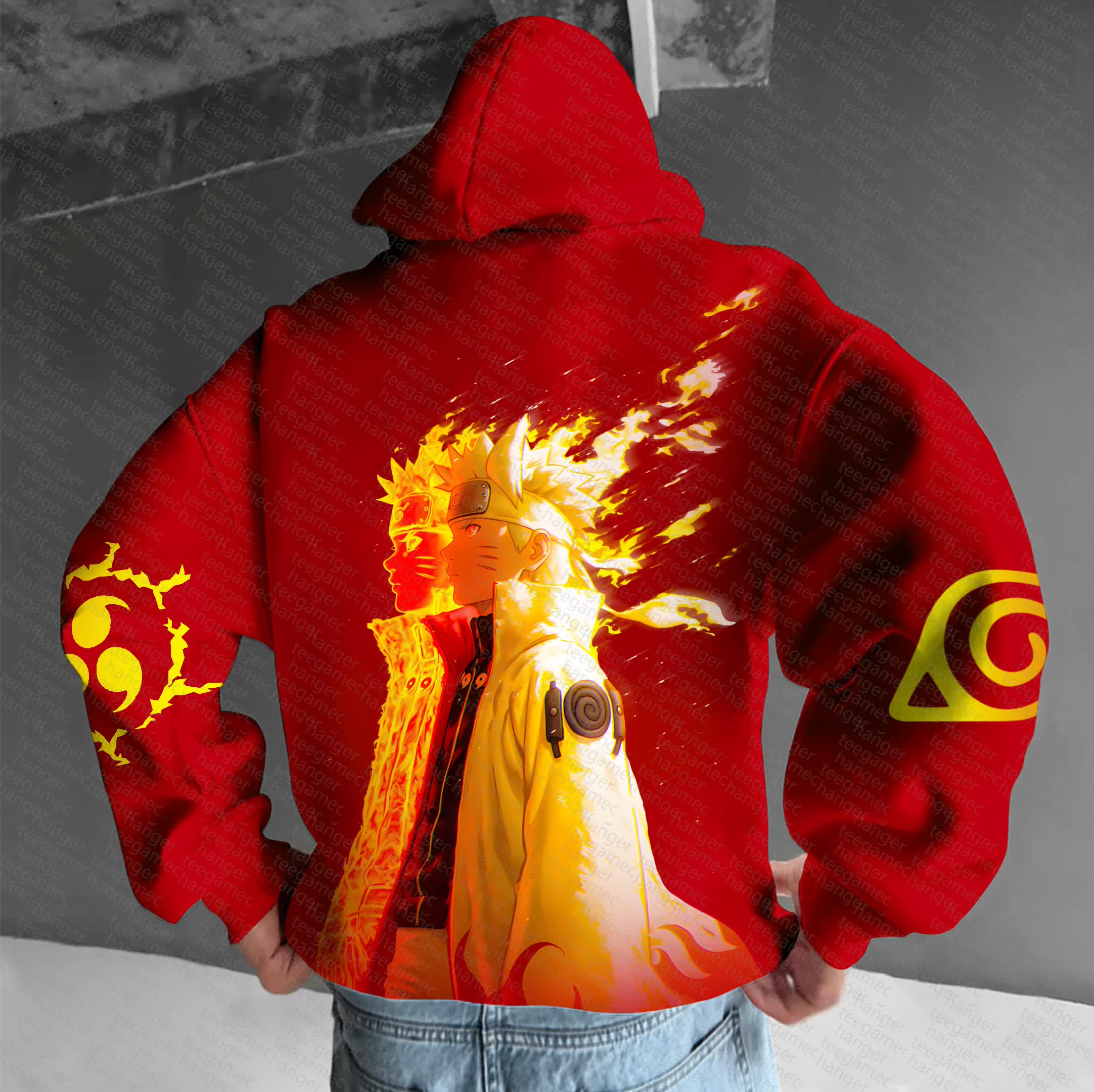 Unisex  Anime Graphic Streetwear Vintage Hoodie