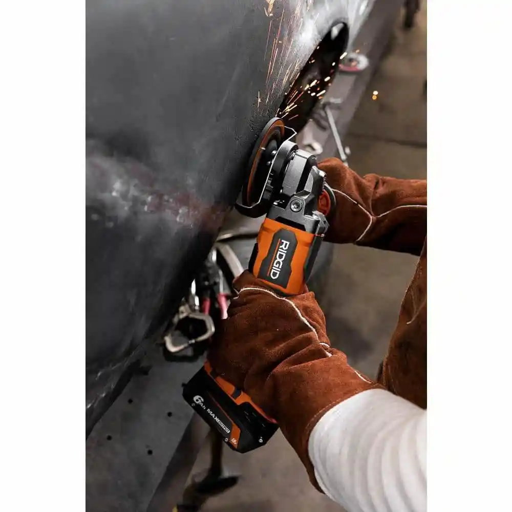 18V Brushless Cordless 4-1/2 in. Paddle Angle Grinder with (2) 4.0 Ah Batteries, Charger, and Bag -AC93044SBN