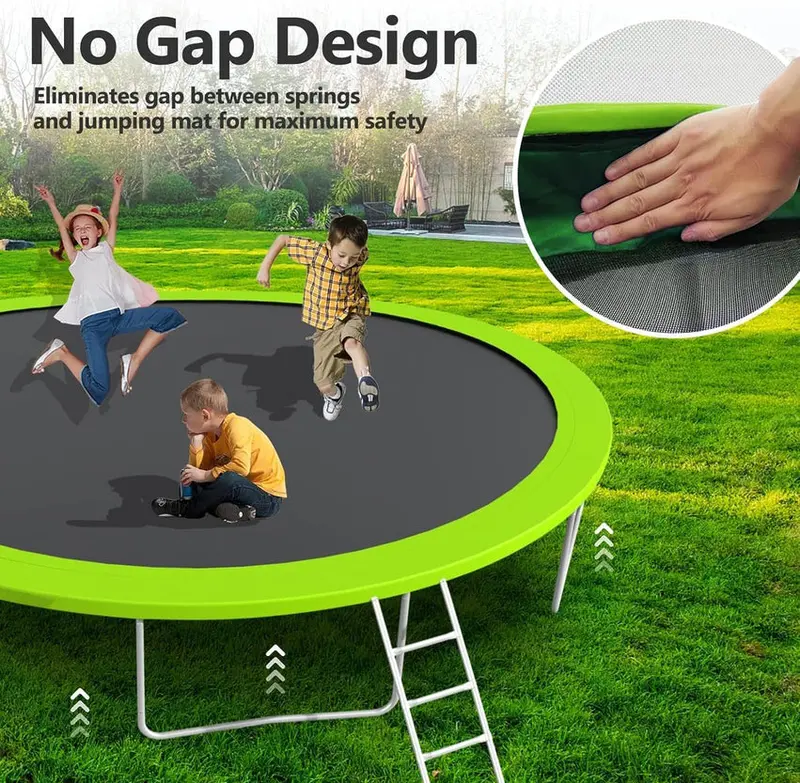 Trampoline With Enclosure Net And Adjustable Basketball Hoop - 8ft, 10ft, 12ft, 14ft, 15ft, 16ft - Image 46 Trampoline With Enclosure Net And Adjustable Basketball Hoop - 8ft, 10ft, 12ft, 14ft, 15ft, 16ft - Image 46