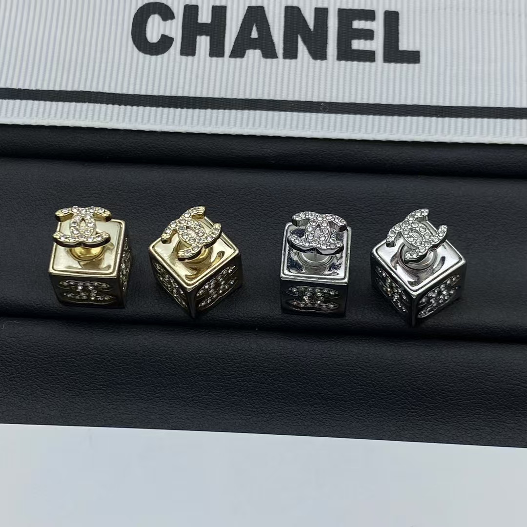 Chanel Cube Stud Earrings - Original Replica Club