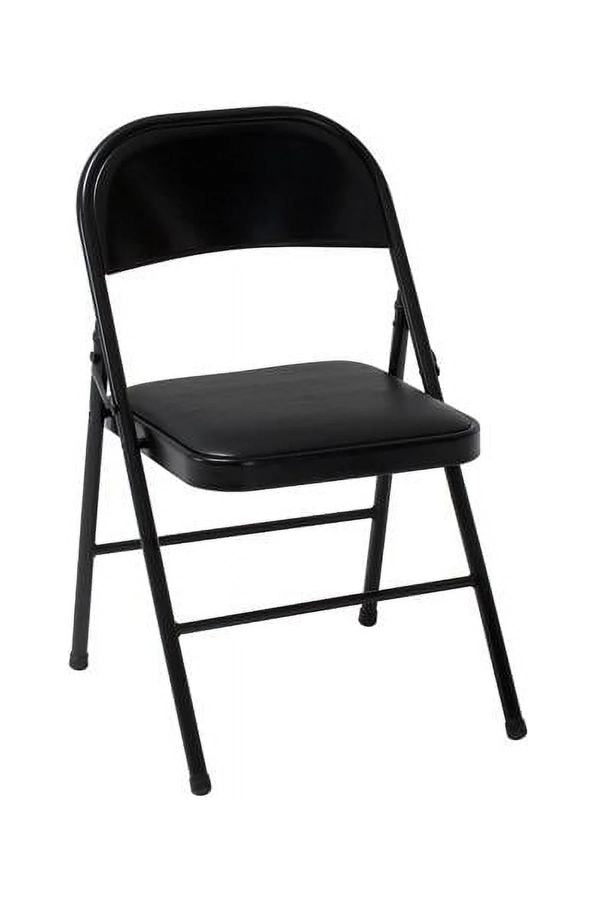 Mainstays Vinyl Folding Chair (4 Pack), Black - Image 2