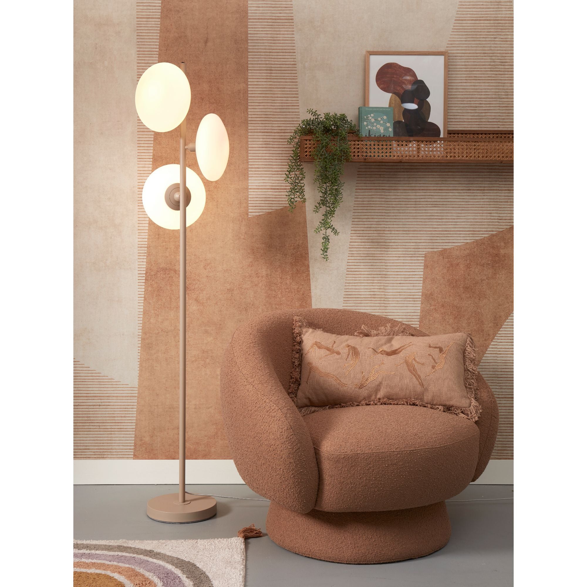 it's about RoMi Vloerlamp Sapporo - Grijs - 32x32x161cm