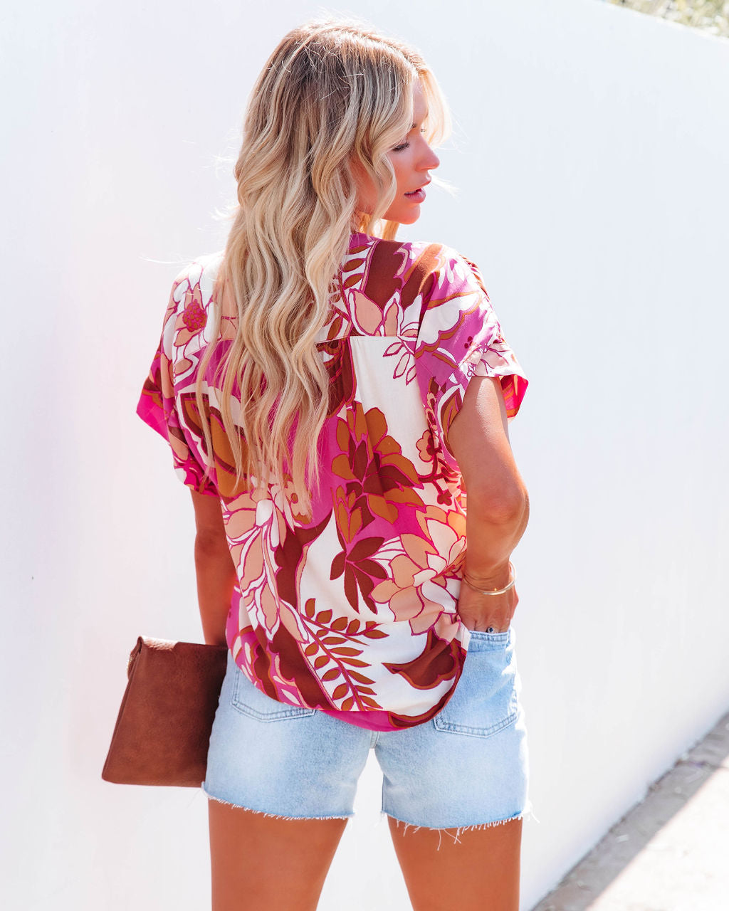 Peony Grace Short Sleeve Top - FINAL SALE - Se7enfashion