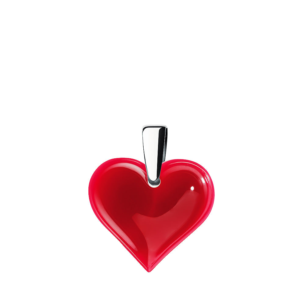 PENDENTIF AMOUREUSE BEAUCOUP - CRISTAL ROUGE, ARGENT