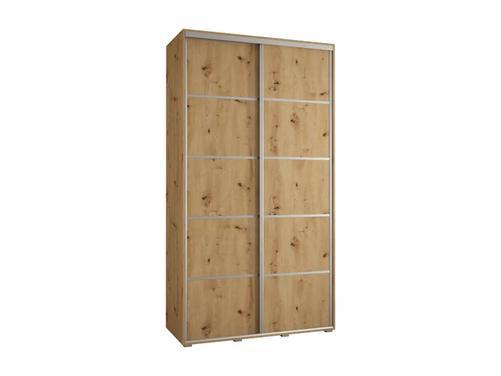 ARMARIO Alkifurniturees 4 DE PUERTAS CORREDERAS 235.2/140/45 2 puertas (Artisan/Artisan/Plata) QELE31492