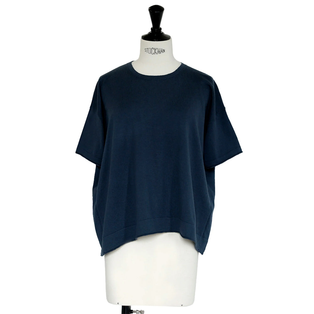 C.T.plage - Pull Col Rond Manches Mi-Longues - Marine