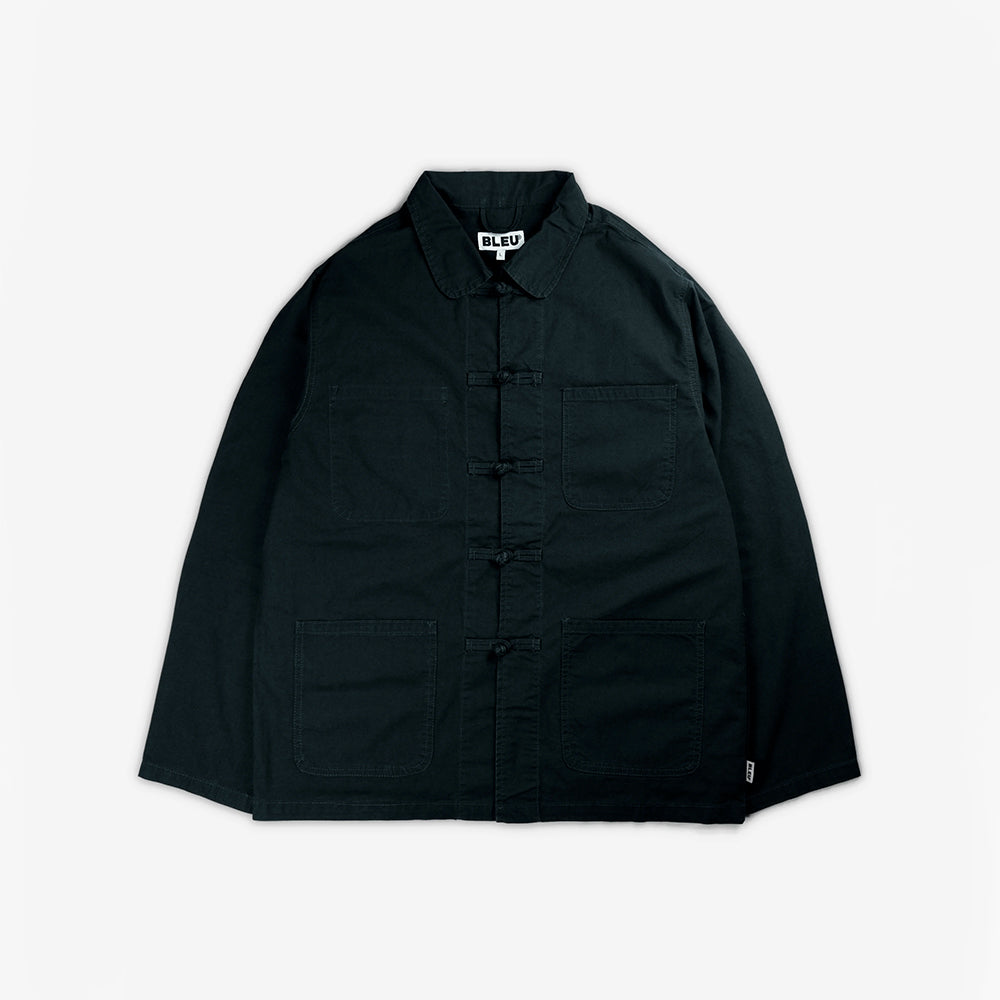 Bleu - Veste Shanghai Solid  - Noir