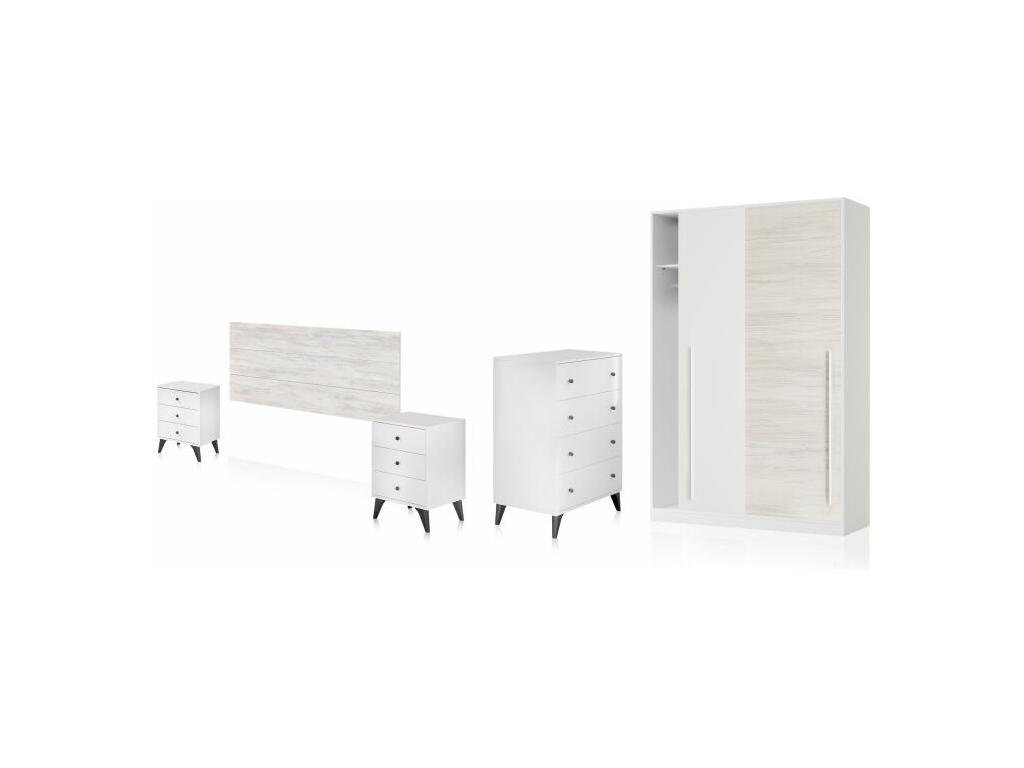 Dormitorio Iconic 4C Plus Lujodec Velho - Negro
