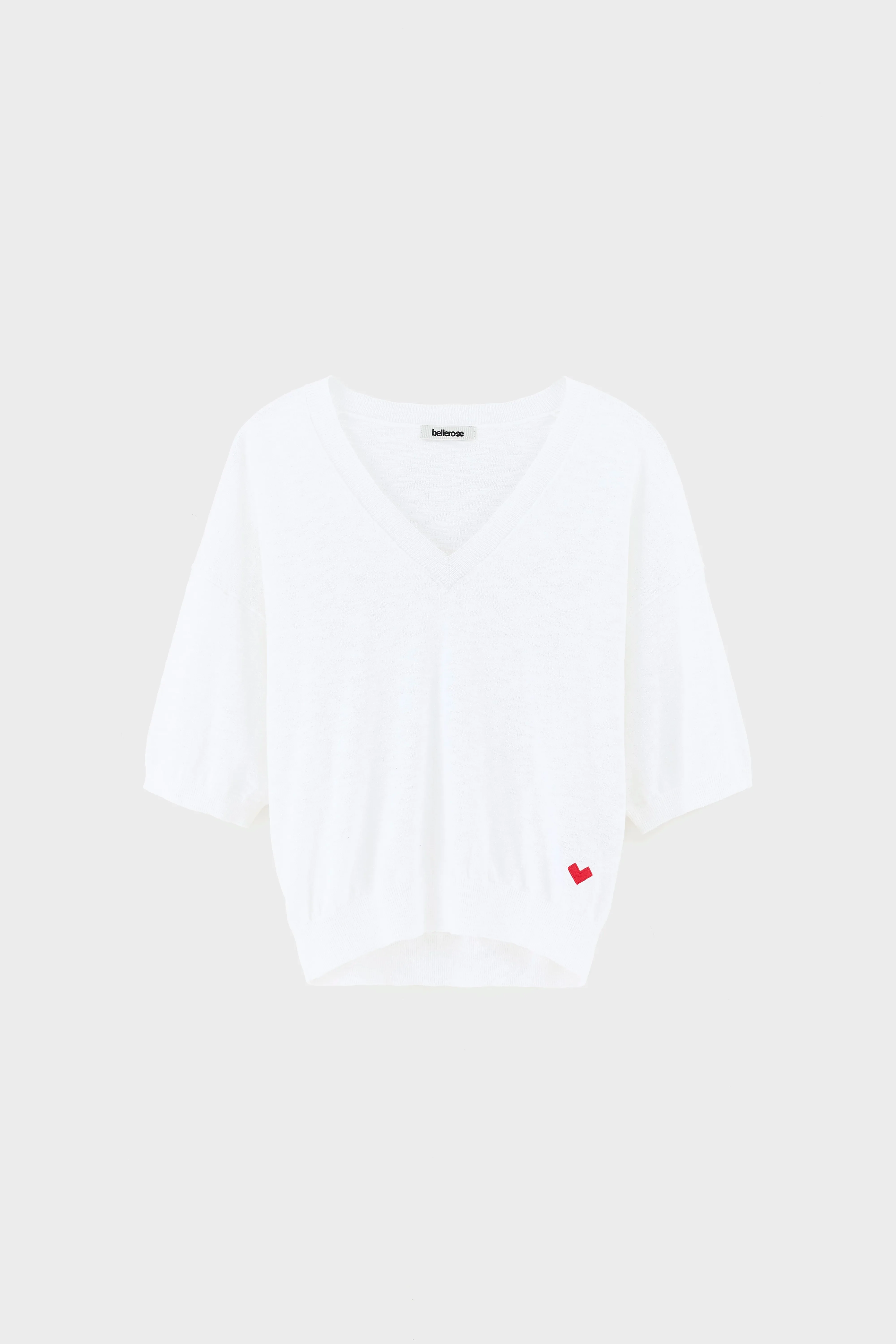 Bellerose Dadif v-neck sweater (261 / W / WHITE)