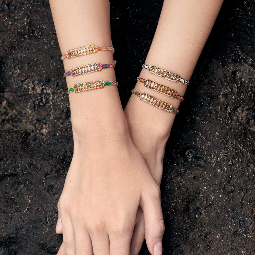 Marie Laure Chamorel - Bracelet n°965 - Gold Green Yellow