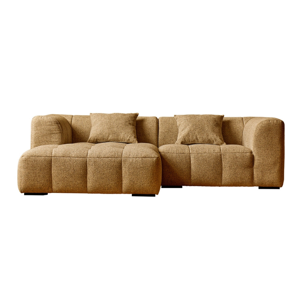 Sofá amarillo de 240 cm con chaise longue izquierda m4f37qy85