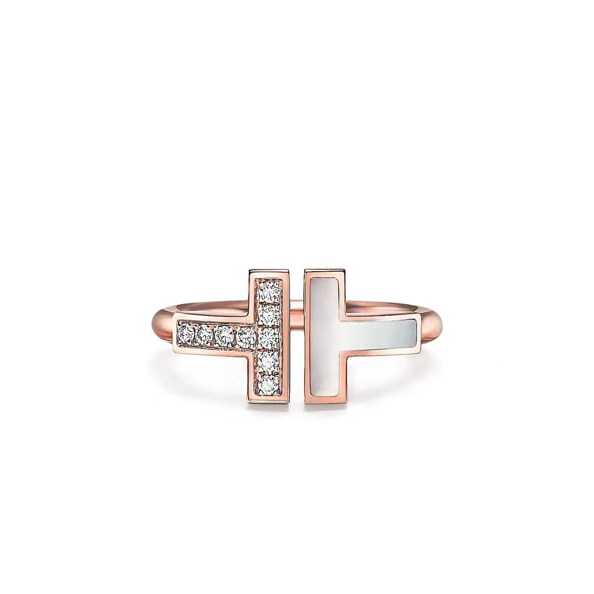 Tiffany Doube T Rings - Original Replica Club