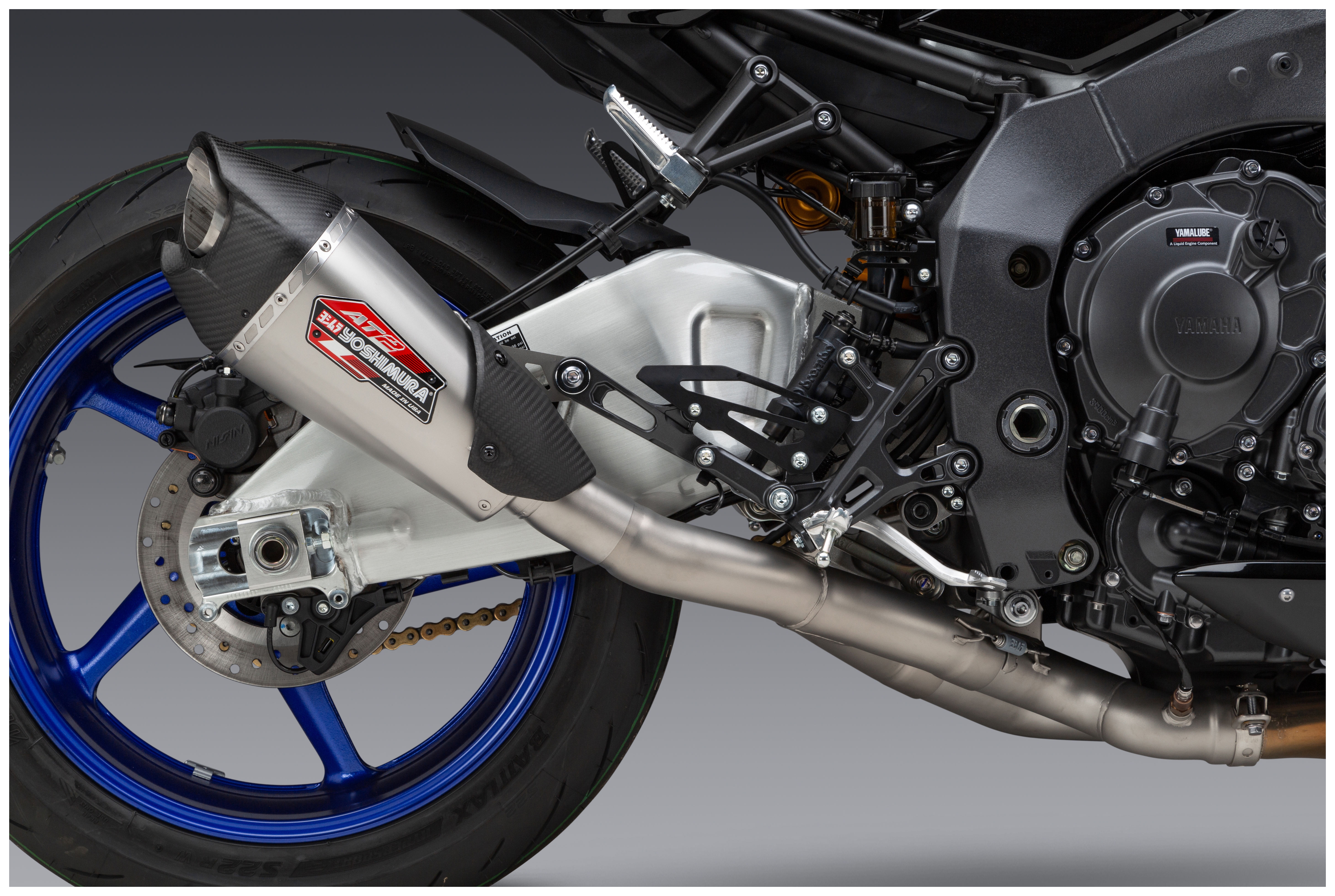 SportsBikeShop Yoshimura AT2 3/4 Race Slip-On Exhaust Yamaha MT-10 / SP 2022-2025