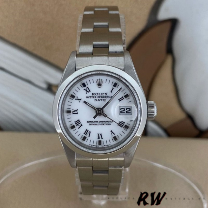 Rolex Oyster Perpetual 177200 White Roman Dial Oyster Bracelet 31mm Lady Replica Watch