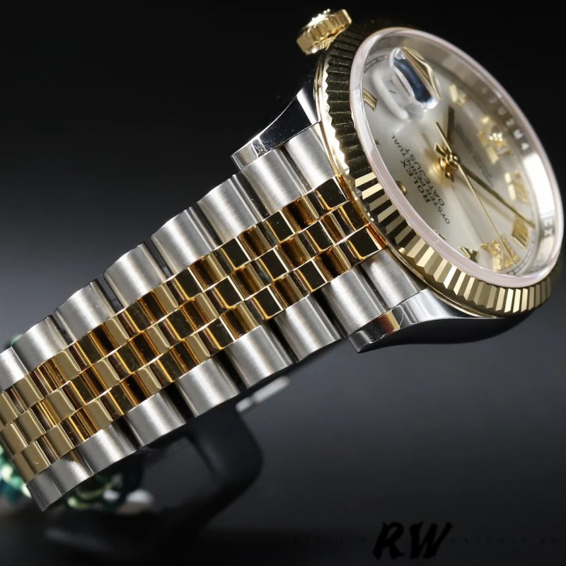 Rolex Datejust 126233 Silver Roman Numeral Dial Fluted Bezel 36MM Unisex Replica Watch