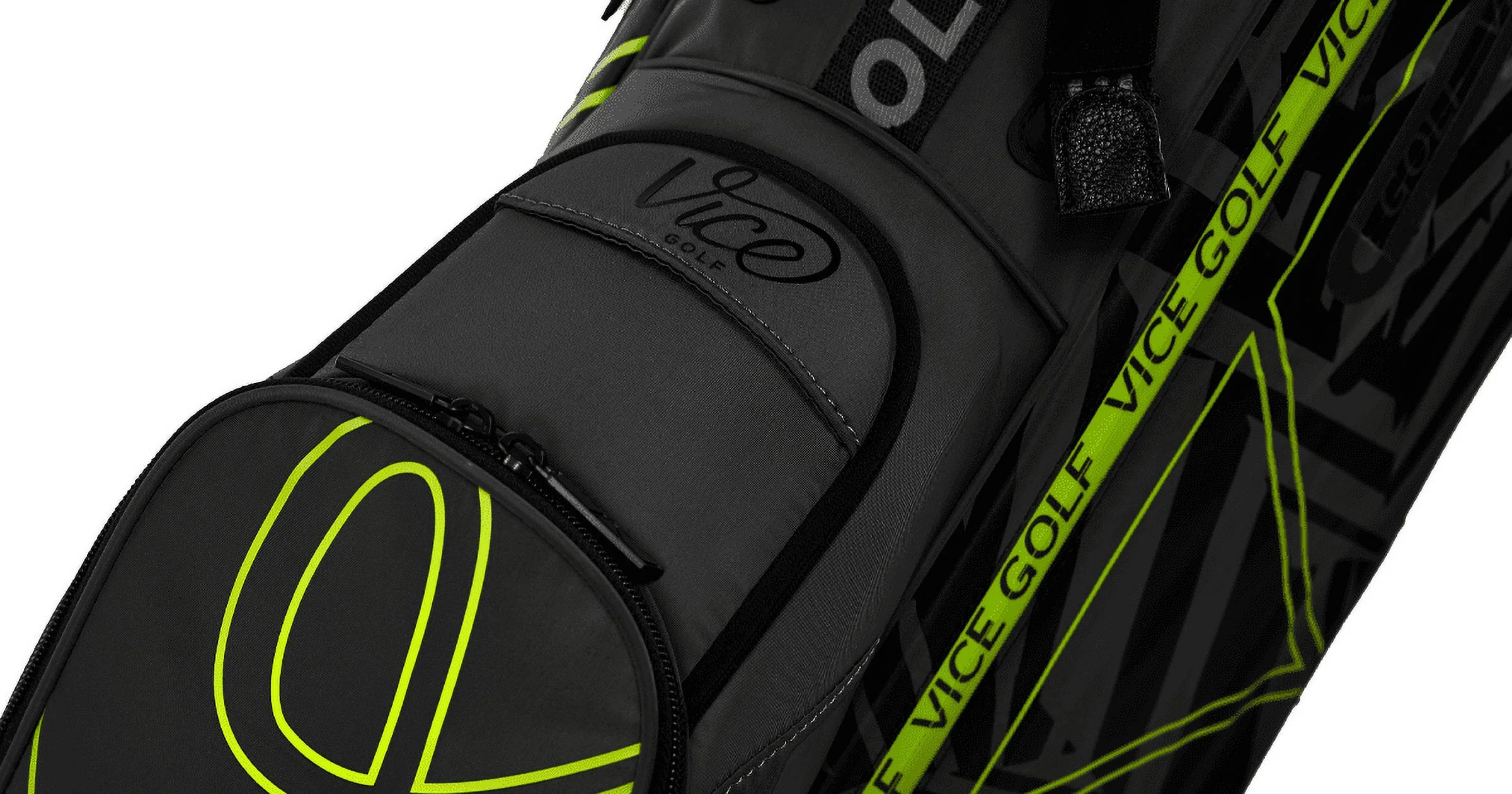 Vice Golf Smart Stand Bag Black/Neon Red - Image 11