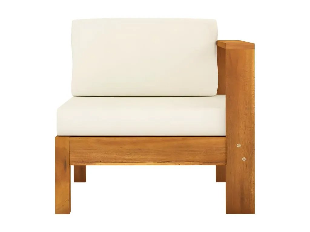 Sofá central con 1 reposabrazos Sancaldeco blanca crema YWNM83615