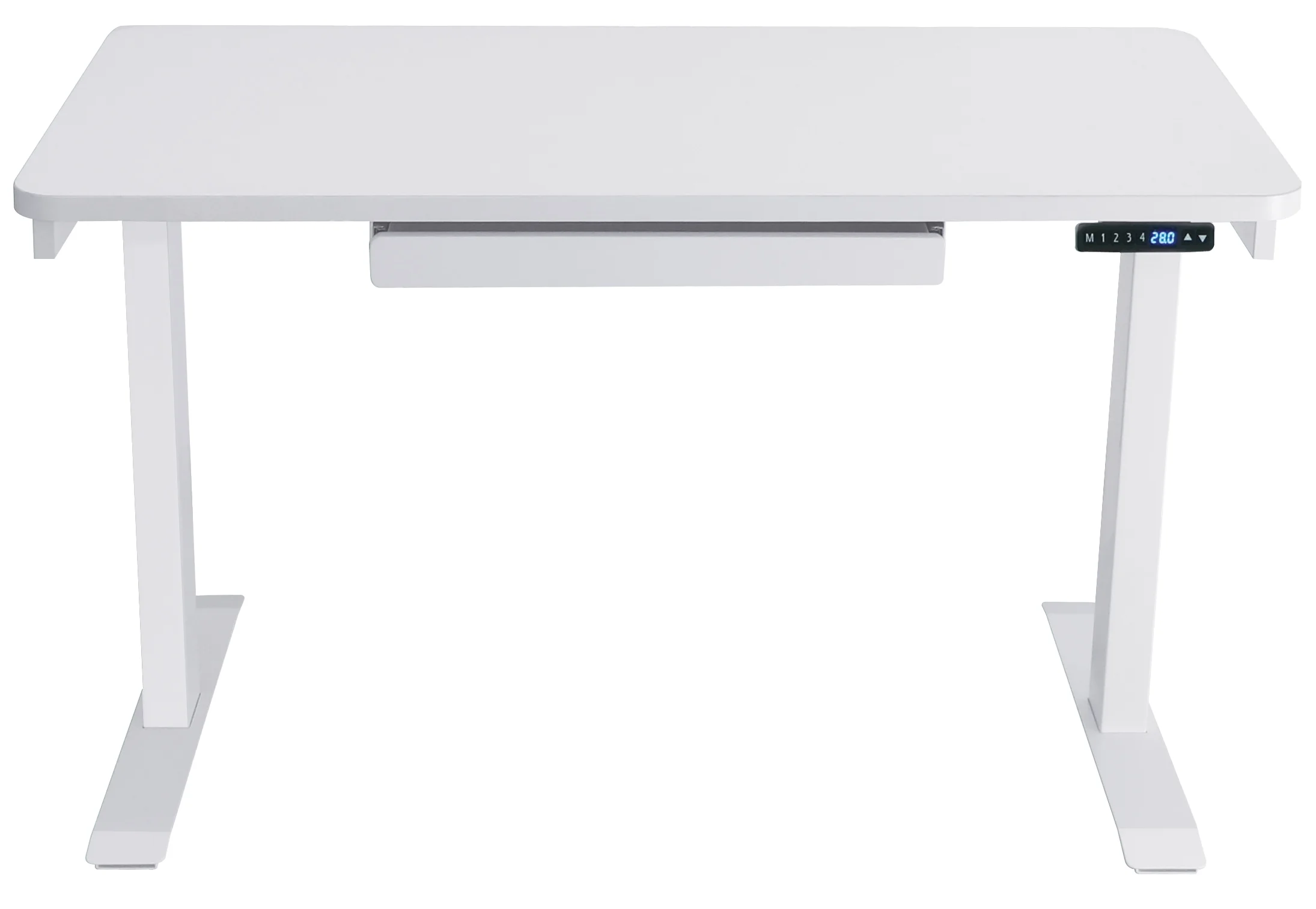Motionwise Black Electric Height Adjustable Standing Desk, 24?x48", Height Adjustable 28"-48" with 4 pre-set height adjustments and USB Charge Port, Multiple Colors - Image 13