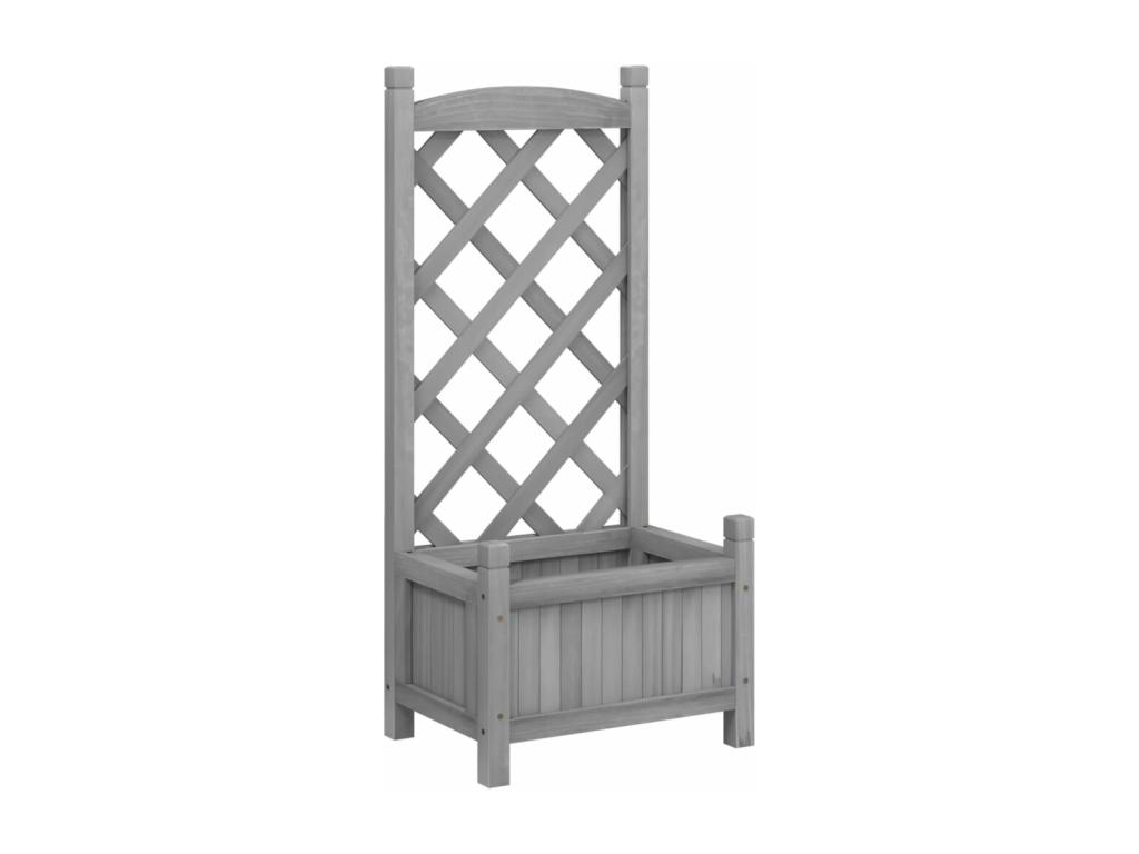 Con  nrejado madera maciza de Decoratodo gris