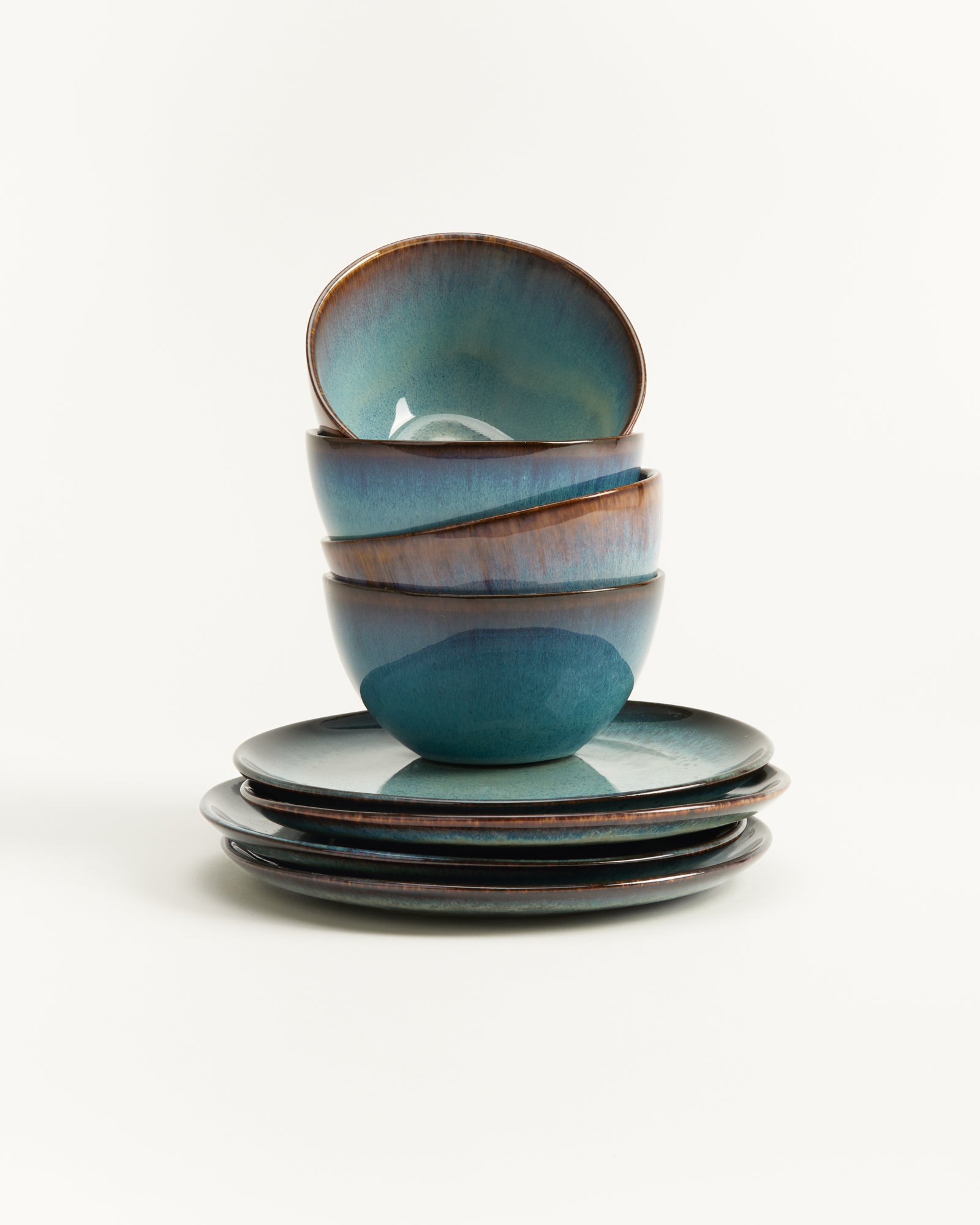 Madeira Frühstücks-Set classic grünblau 8-teilig