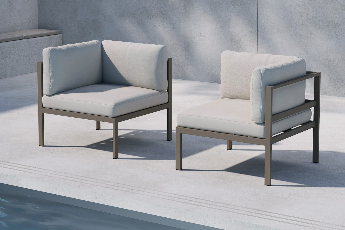 Rebellenclub Festa Loungebank Module Hoekstuk - Grijs