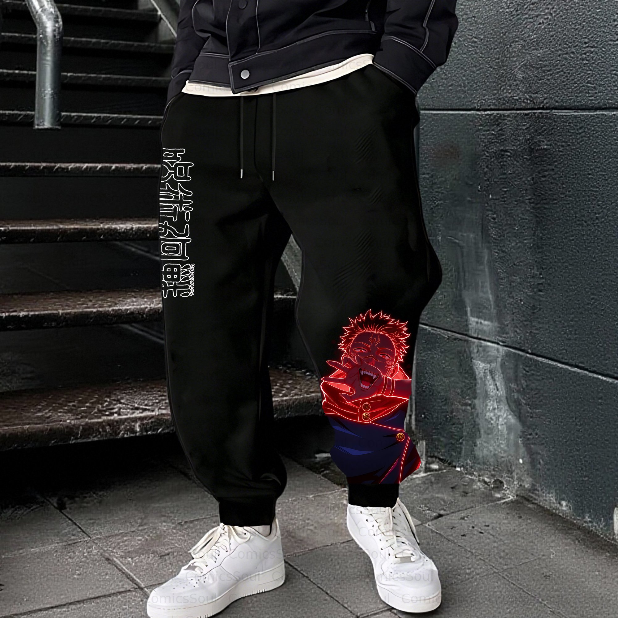 Unisex Casual Anime Streetwear Pant