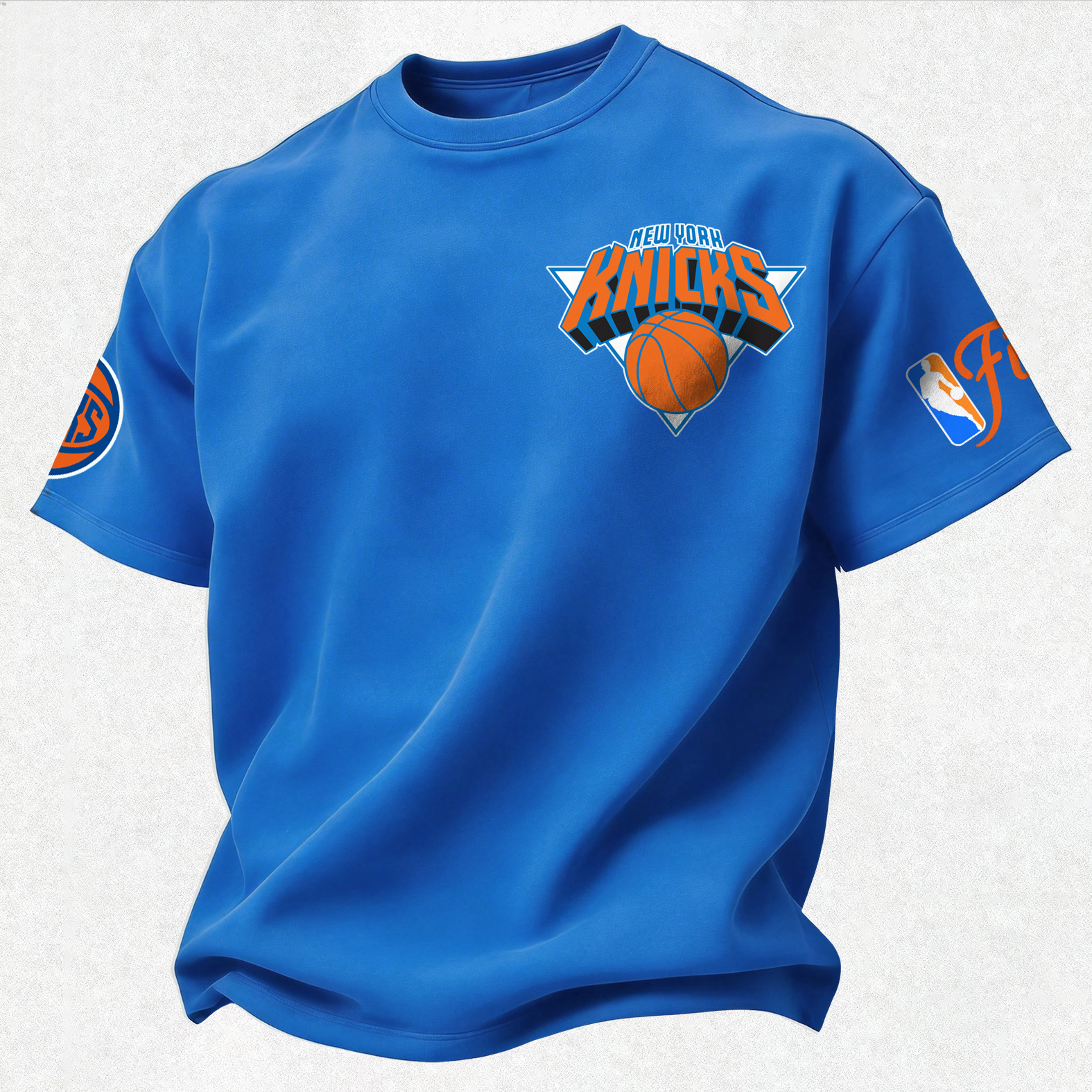New York Basketball 2026 Retro Block Trophy Printed Unisex Oversized T-shirt