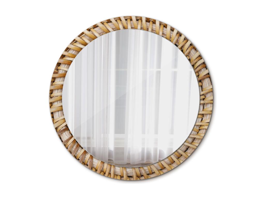 Espejo redondo decorativo - Trenza - 90 cm