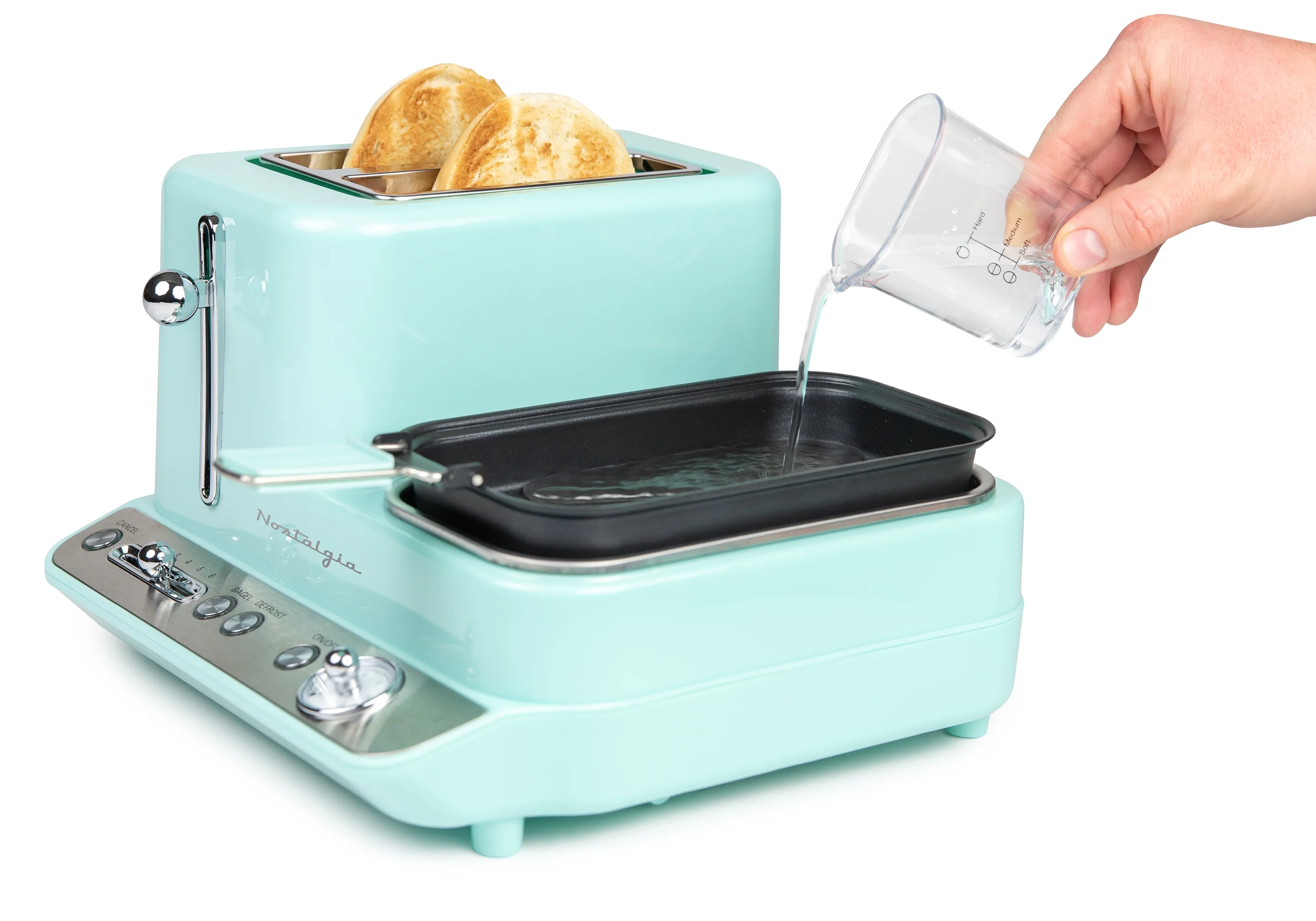 CLBS3AQ Retro 3-in-1 Breakfast Station, Aqua - Image 4