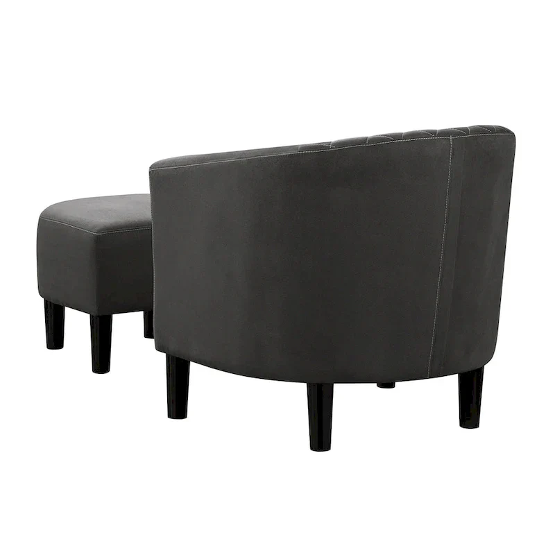 Convenience Concepts Roosevelt Accent Chair with Ottoman - Stylish Seating Solution