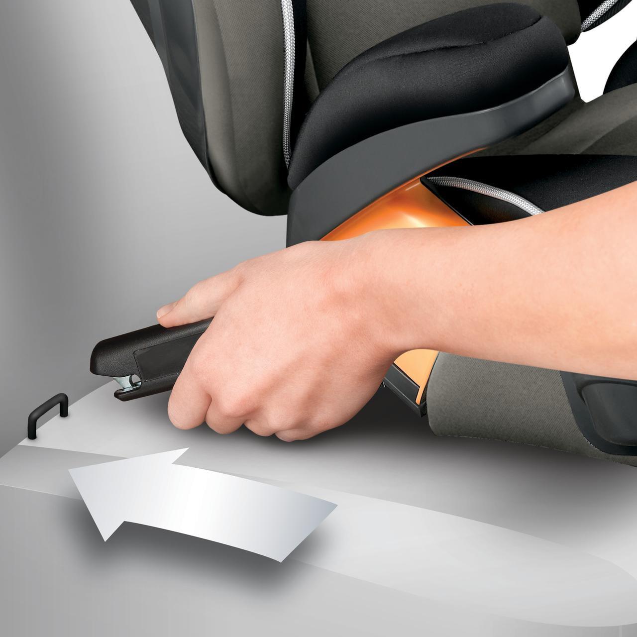 Chicco KidFit Zip Plus 2-in-1 Belt Positioning Booster Car Seat - Taurus (Black/Grey). New - Image 12