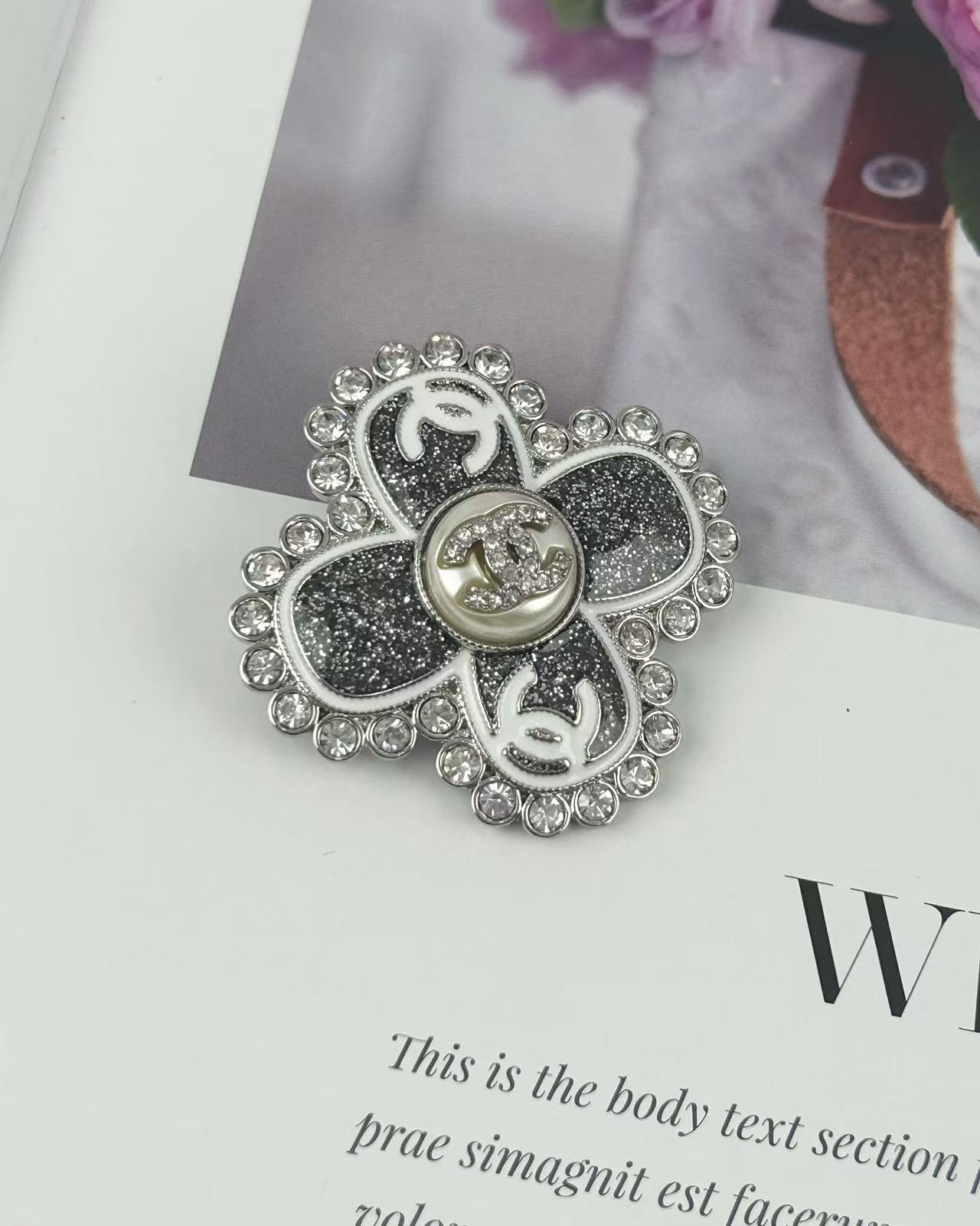 Chanel Clover Brooch - Original Replica Club