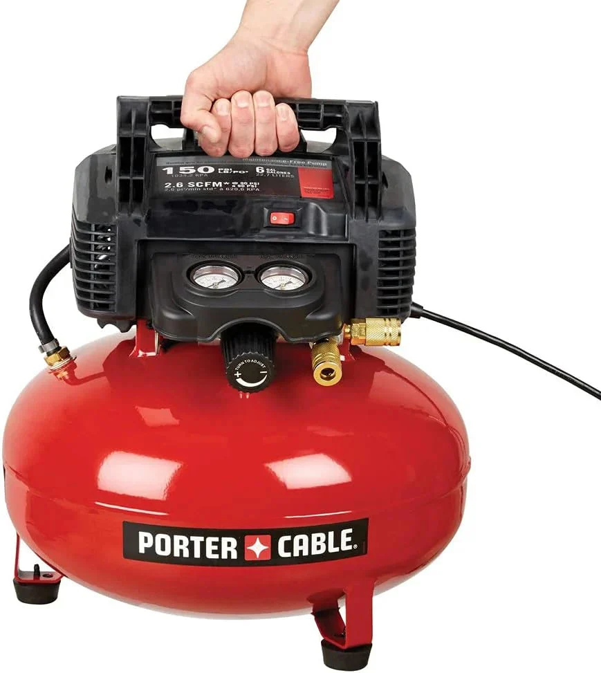 6 Gallon Oil-Free Pancake Air Compressor, 150 PSI, 2.6 SCFM at 90 PSI - Image 5 6 Gallon Oil-Free Pancake Air Compressor, 150 PSI, 2.6 SCFM at 90 PSI - Image 5