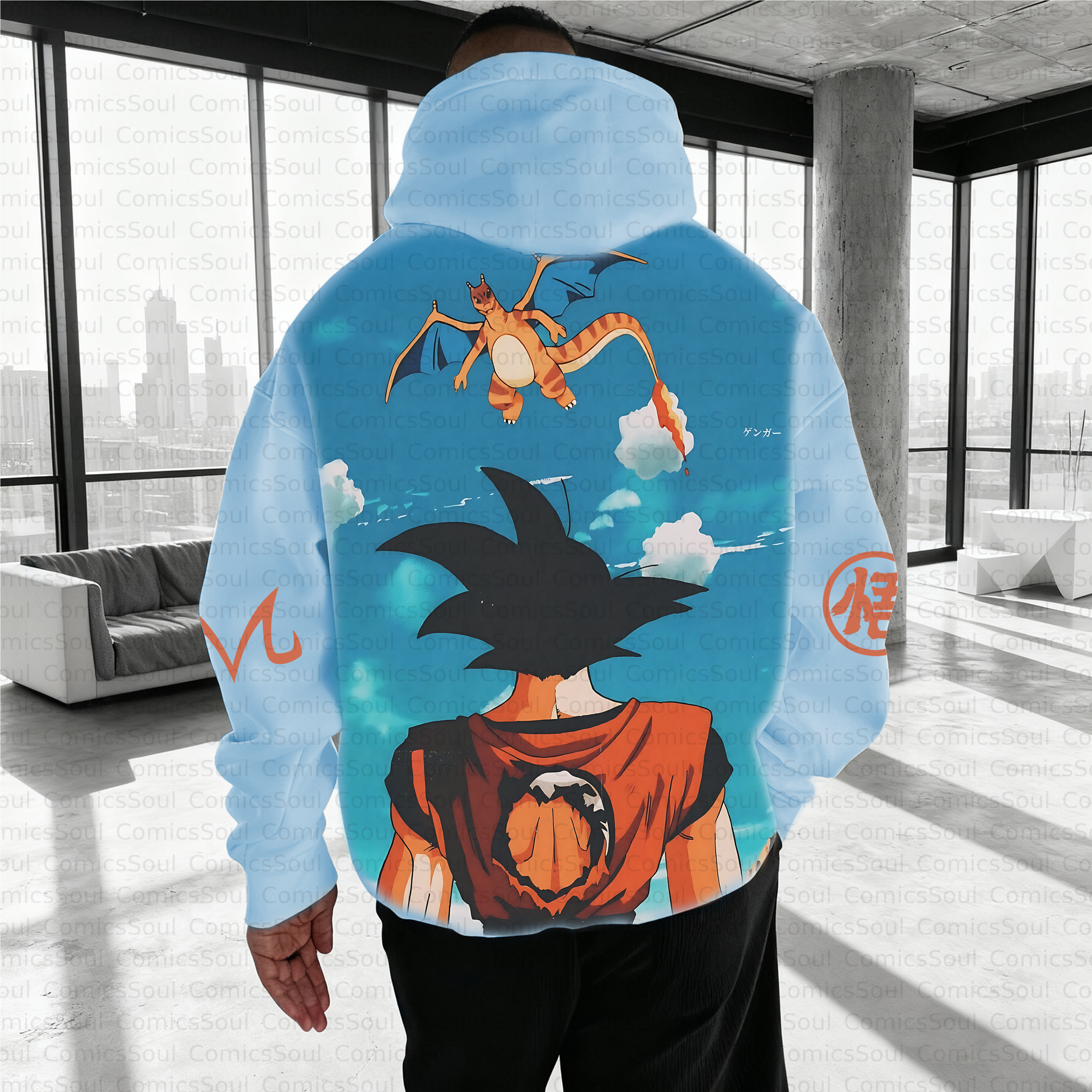 Unisex Anime Inspired Vintage Plush Hoodie
