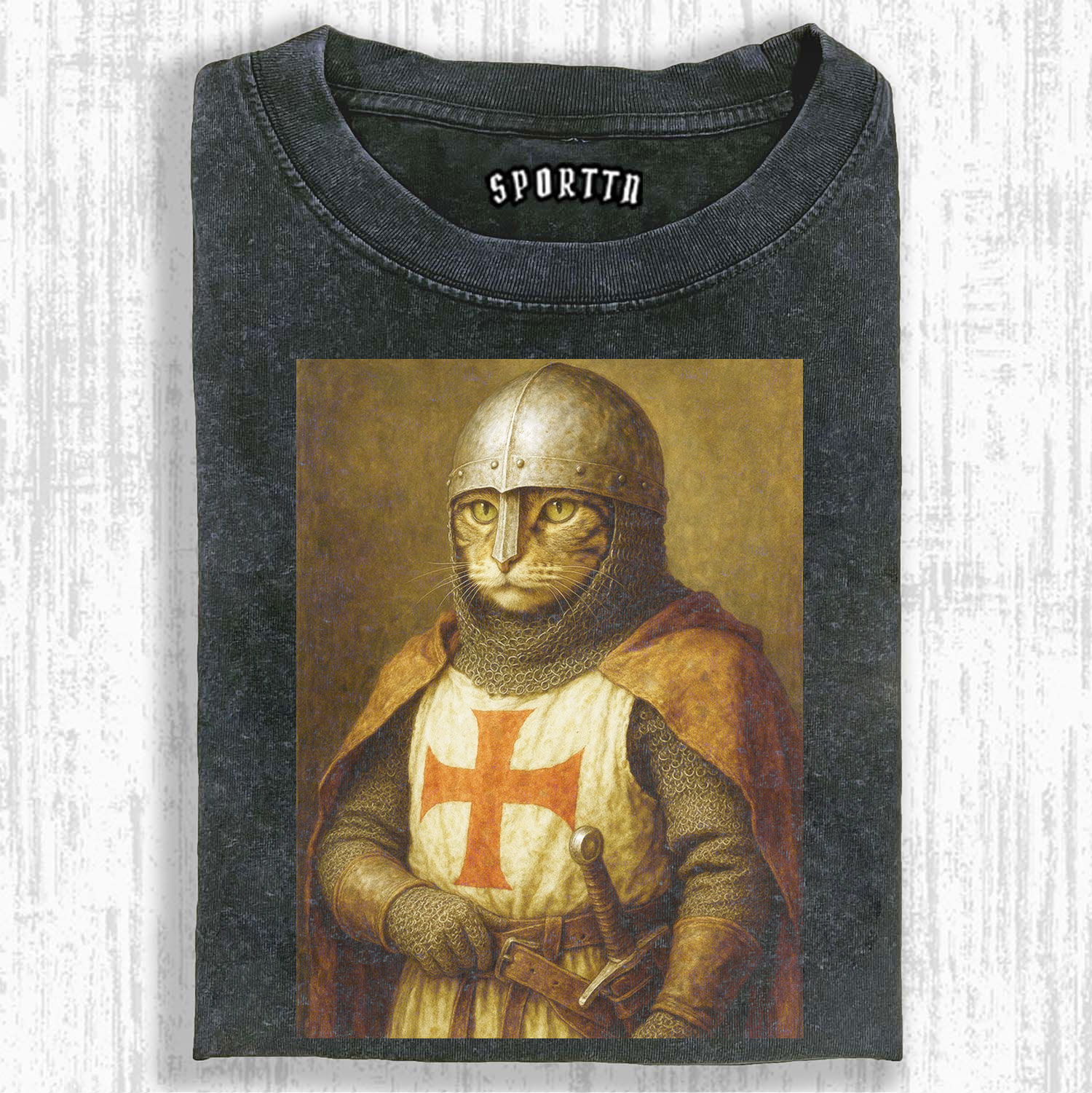 KNIGHT CAT - THEMED CREATIVE T-SHIRT