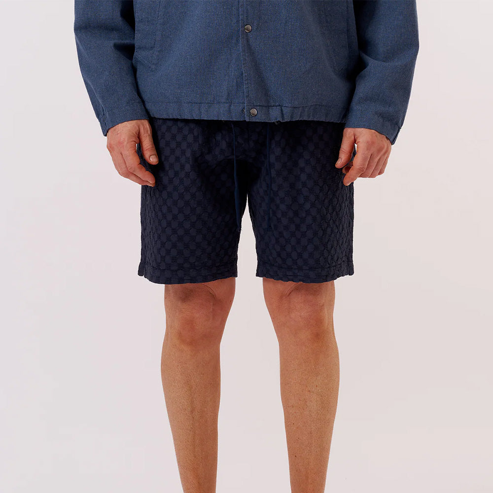 Universal Works - Short Simple Waffle - Marine