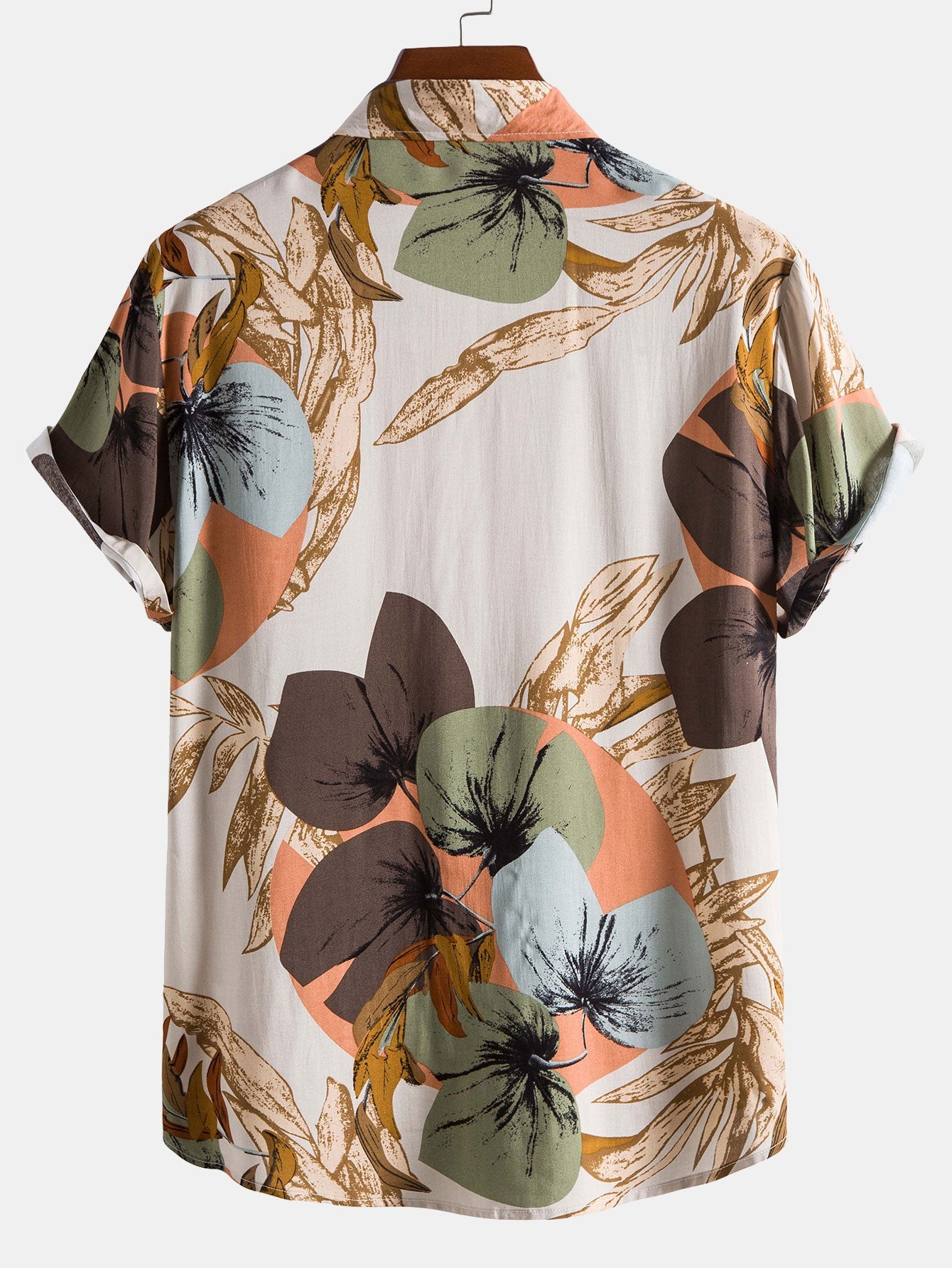 Tropical Print Shirt & Textured Cotton 5