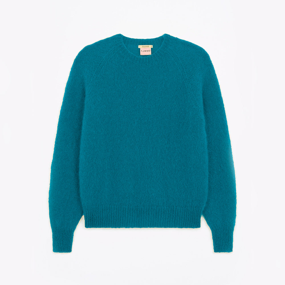 Tricots Jean Marc - Pull Anouch Col Rond - Bleu Canard