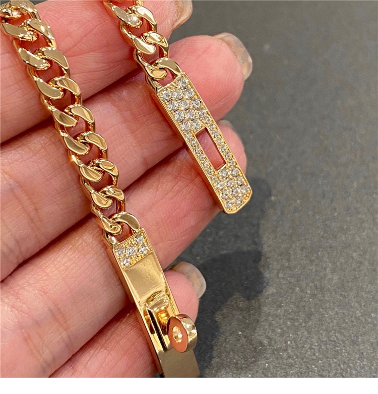 Hermes Cuban Chain Pig Nose Bracelet - Original Replica Club