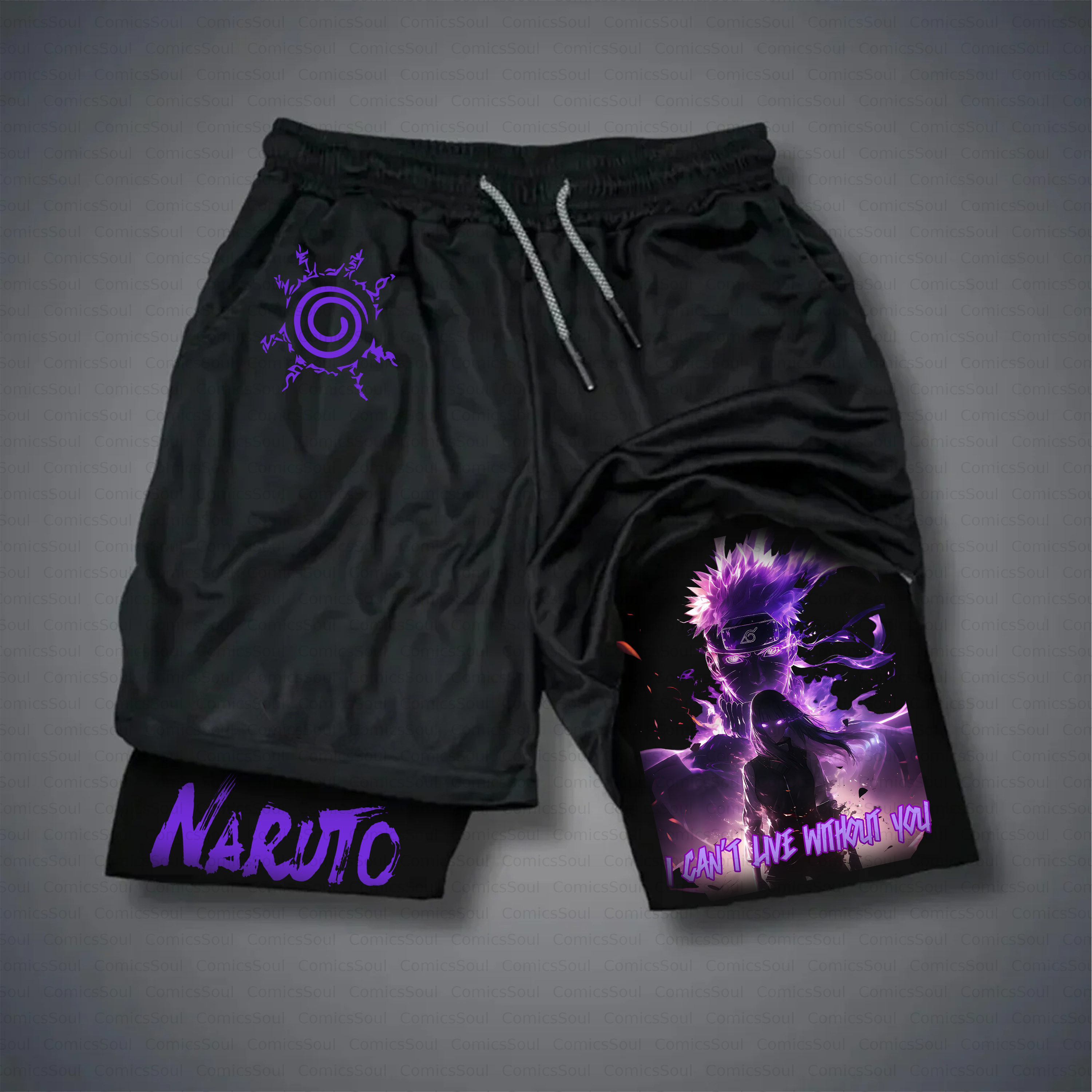 Unisex Casual Anime Style Shorts