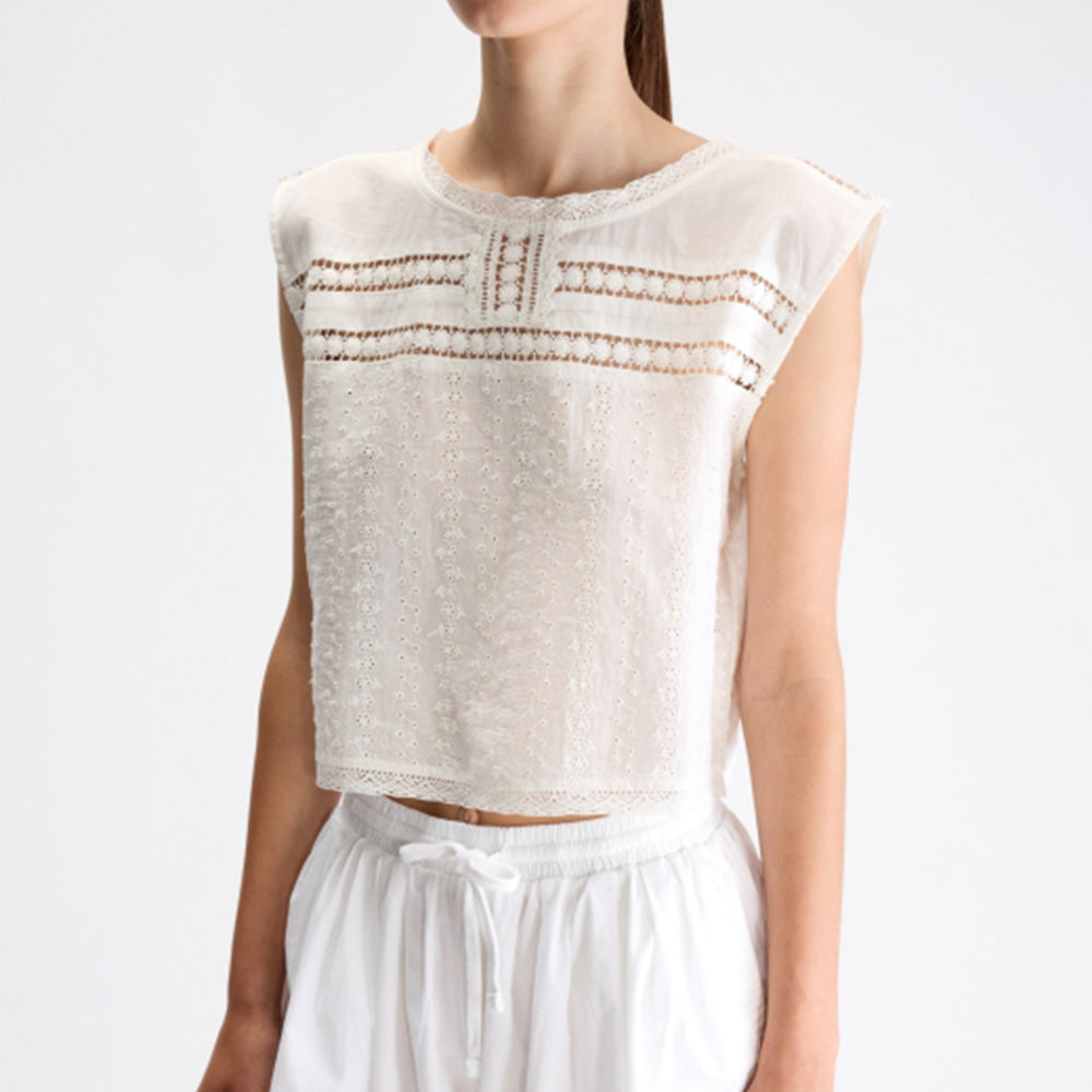 Bellerose - Top Donna - Blanc